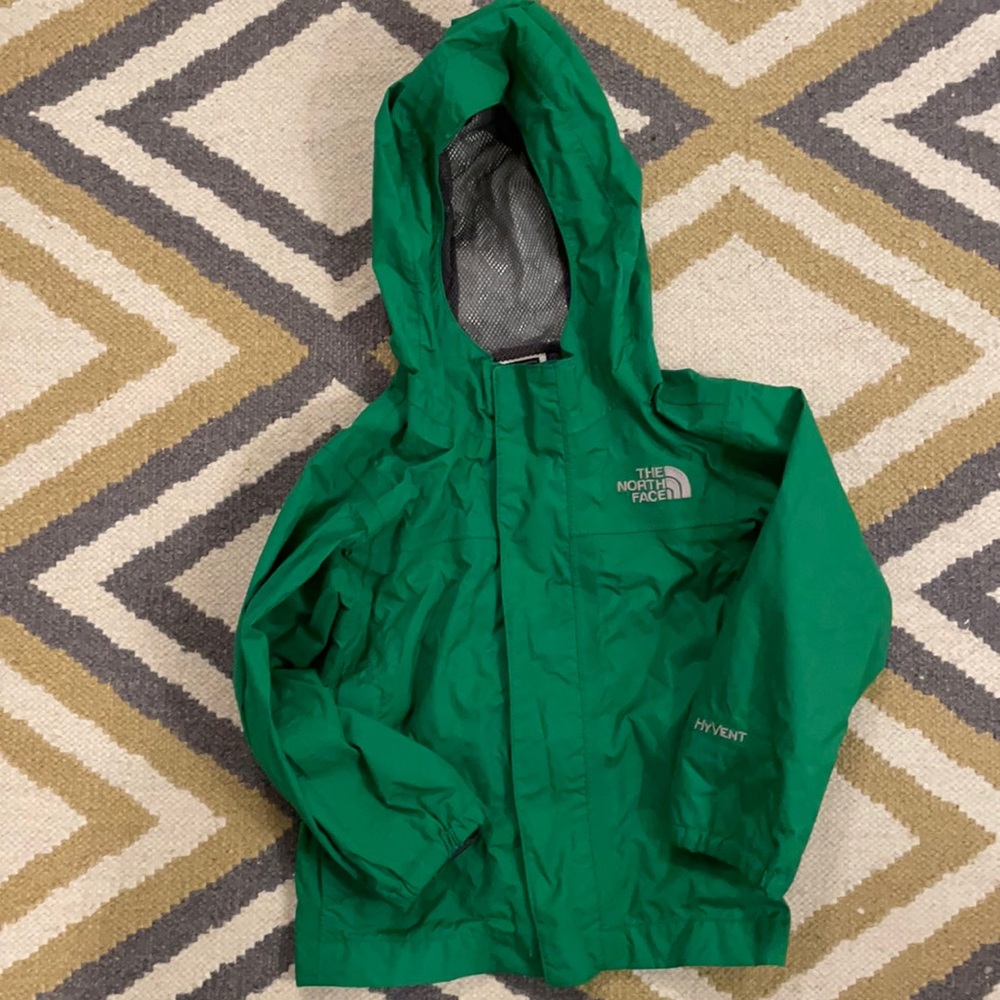 Green The North Face wind breaker